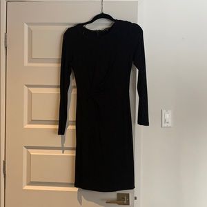 Long sleeve black dress